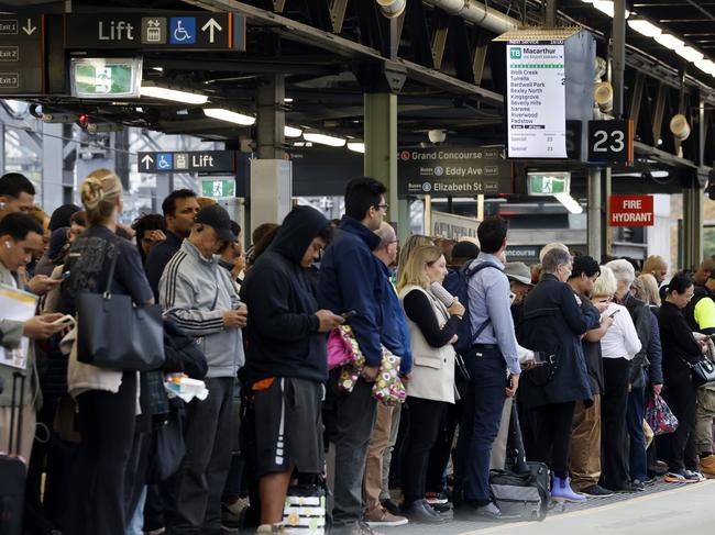 There were also major disruptions to the train network last week. Picture: Jonathan Ng
