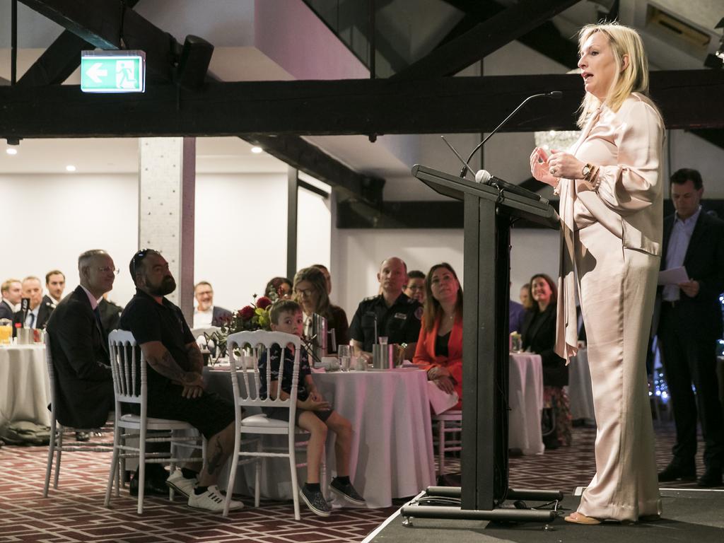 Christine Holgate, chief executive of Australia Post, at a Pride of Australia National Awards Ceremony. Picture: Dylan Robinson.