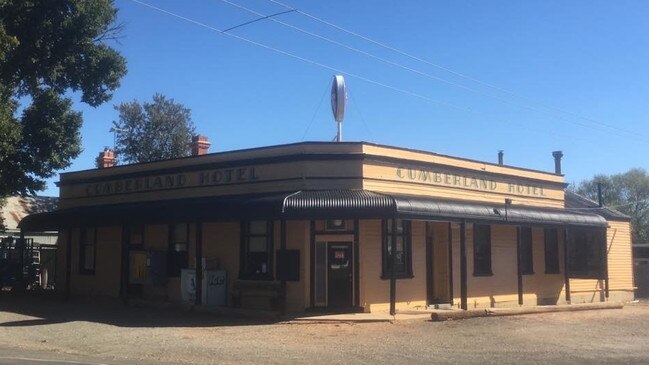 The Cumberland Hotel in Smeaton in central Victoria. Picture: Supplied