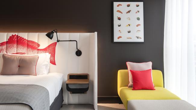 Guestroom at Ovolo Woolloomooloo.