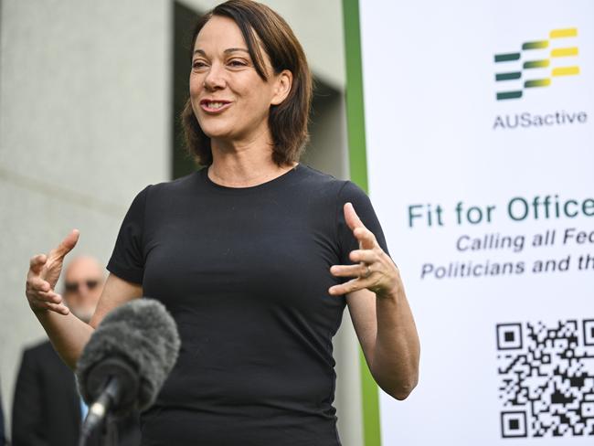 CANBERRA, AUSTRALIA  - NewsWire Photos - November 19, 2024: Independent MP, Dr Sophie Scamps attends the Fit for Office launch, a three week fitness challenge for 40 plus MPs and senators at Parliament House in Canberra. Picture: NewsWire / Martin Ollman