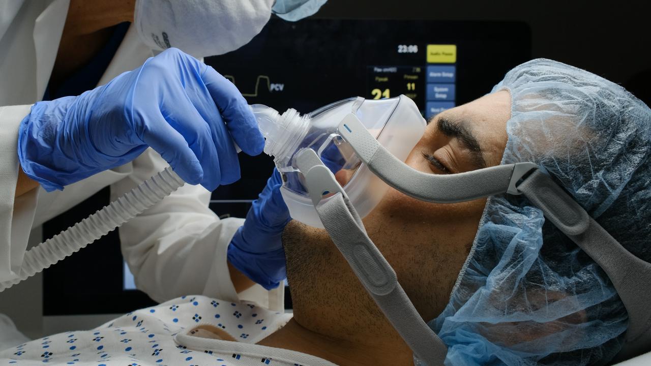 Researchers suggested “intestinal air breathing” could be a way to get oxygen to patients during a ventilator shortage, such as during the Covid global pandemic. Picture: file image