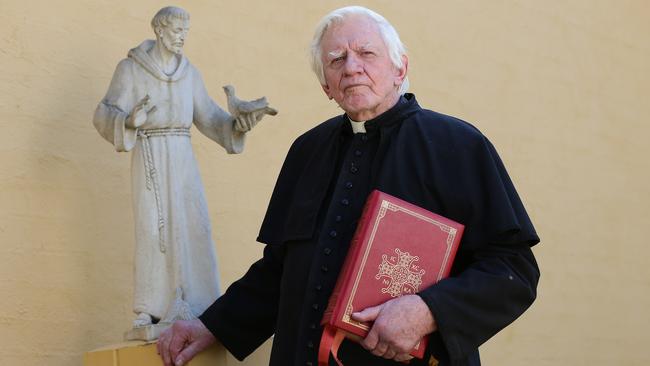 Father John O'Neill from the Doonside Parish of St John Vianney is opposed to a new religious curriculum announced for schools in the Diocese of Parramatta. Picture: David Swift