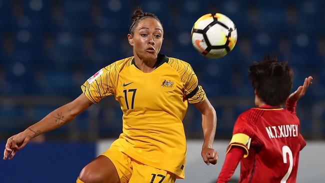 Kyah Simon says it’s crunch time for the Matildas at the Asian Cup.