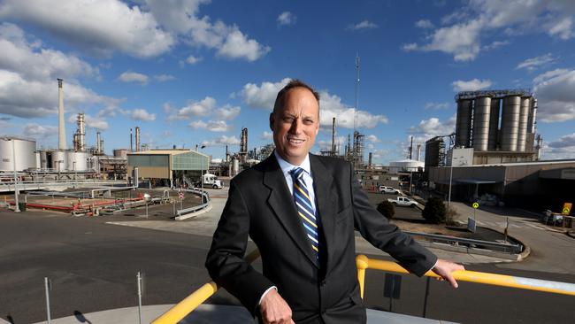 Viva Energy CEO Scott Wyatt at the Geelong refinery.