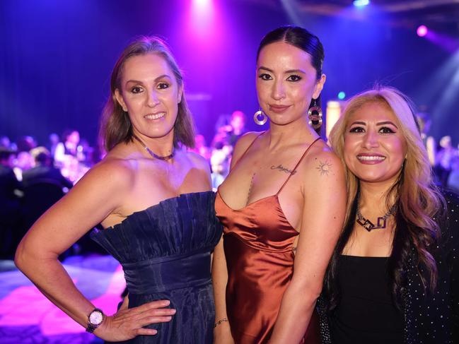 Rebeca Flores, Pamela Castellanos and Alejandra Mendoza at the 2024 Restaurant and Catering Hostplus Awards for Excellence Queensland and Northern Territory. Picture, Portia Large.