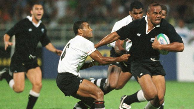 No giant of the game ever reached the heights of Jonah Lomu Picture: Getty Images