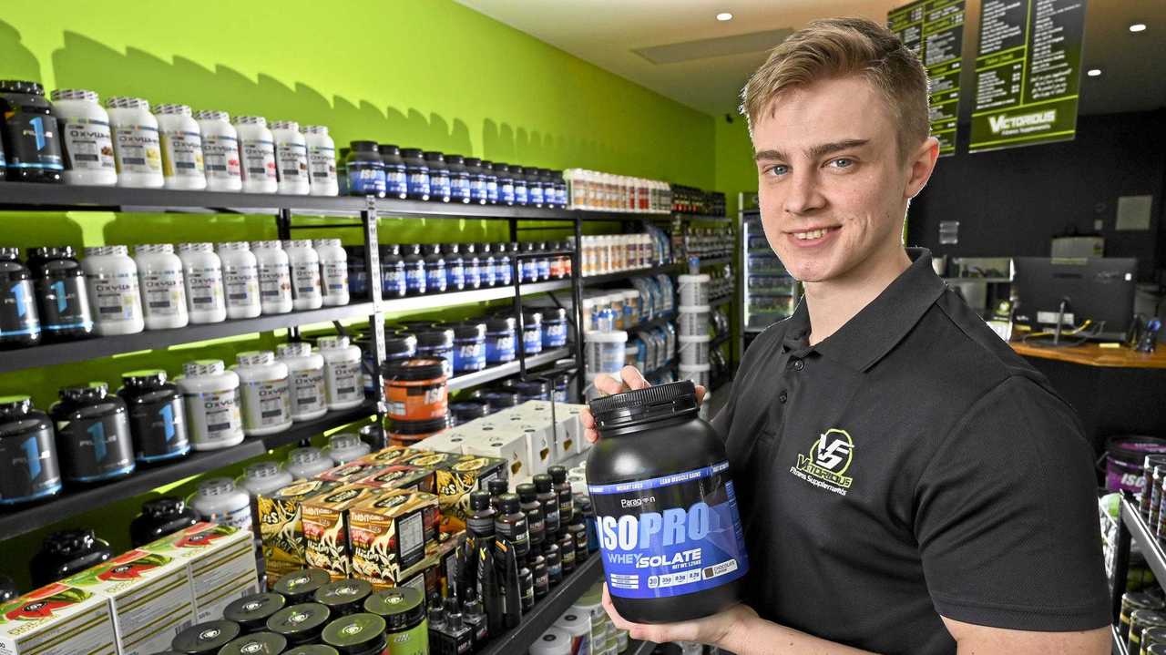 Kaine Treadwell of Victorious Supplements Redbank Plains. Picture: Cordell Richardson