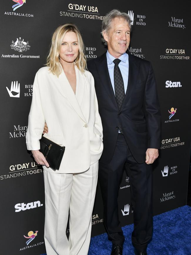 David. E Kelley (right, with actress Michelle Pfeiffer, has been brought on to produce the series. Picture: Rodin Eckenroth/Getty Images