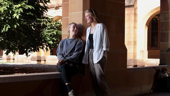 Danish international University of Sydney students Michael Jeldorf, 22, and Mathilde Vendelin, 25. Picture: Jane Dempster