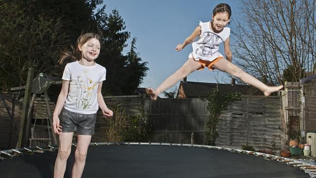 Researchers say children need to be closely supervised while on trampolines.