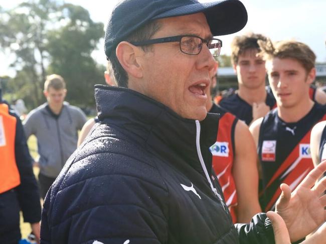 Waverley Blues coach Bryce McGain in the Eastern Football League (EFL). Picture Davis Harrigan