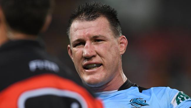 Gallen was booed everytime he touched the ball. AAP Image/Dave Hunt.