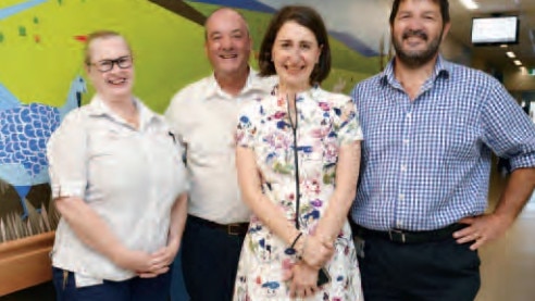 Premier Gladys Berejiklian with then-Wagga MP Daryl Maguire in 2017 at a hospital in the area.