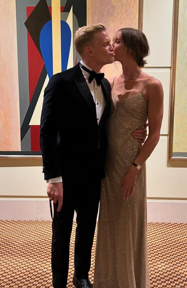 Cody Simpson and Emma McKeon Instagram post while attending Myers Precious Metal Gala. Picture: Instagram @codysimpson