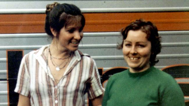 The last known photo Lorraine Wilson (left) and Wendy Evans.