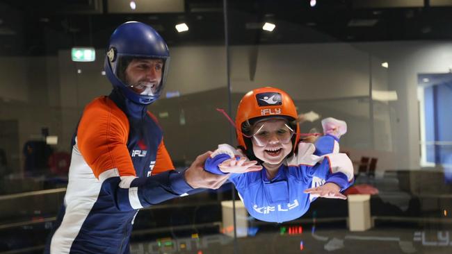 An iFLY indoor skydiving party