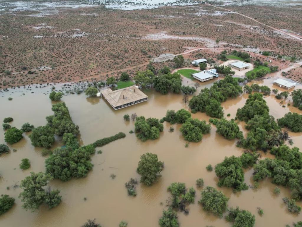 Rawlinna Station has been cut off by the floods. Picture: Facebook.