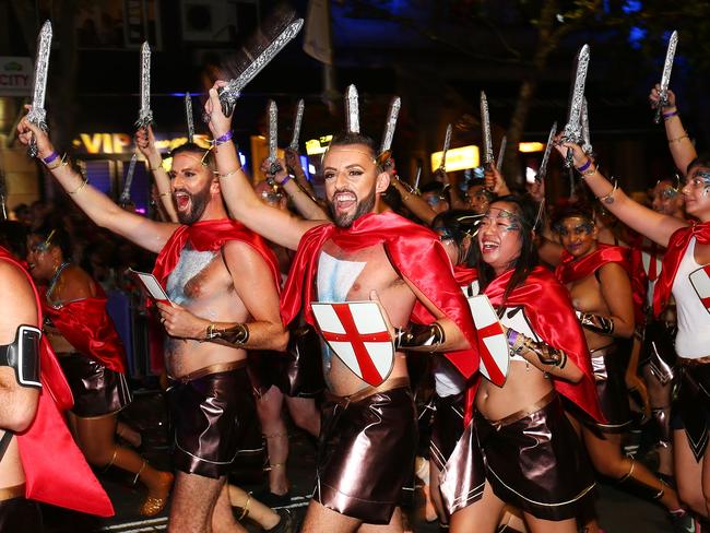 Dancers at the 2017 Sydney Gay &amp; Lesbian Mardi Gras Parade.