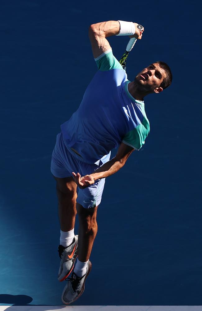 Carlos Alcaraz is among the favourites for the Australian Open title. Picture: Getty Images