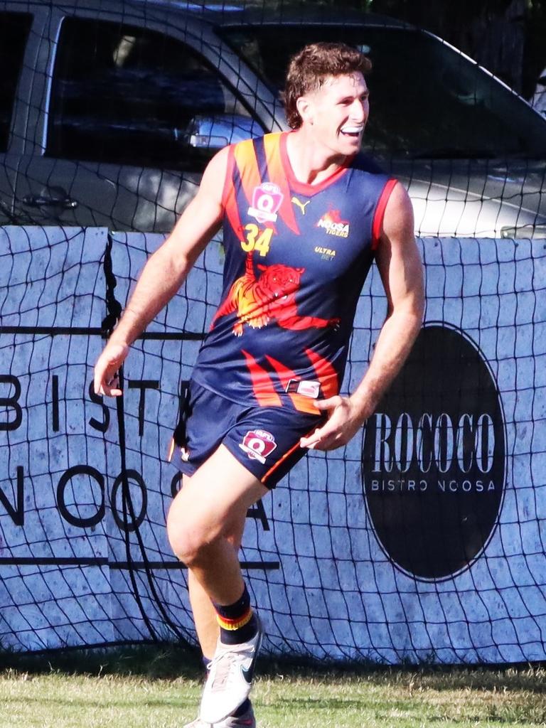 Noosa Tigers player Jono Freeman in action. Picture: Craig Slaney Sports Photography.