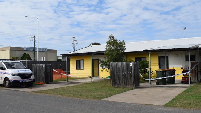 A crime scene set up at a Kawana home after Linda Kerr was found deceased on July 16, 2023. PHOTO: Aden Stokes