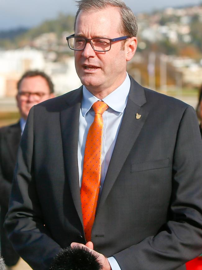 Transport Minister Michael Ferguson said the Request for Proposal stage is competitive, and the two best tenders for the bridge will be selected. Picture: PATRICK GEE