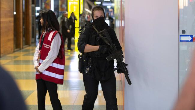 Westfield Marion was locked down last year after a brawl involving a gang of youths in the food court. Picture: Brett Hartwig