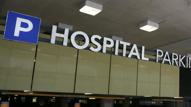 A vehicle coming out of the Secure parking at the Gold Coast University Hospital.