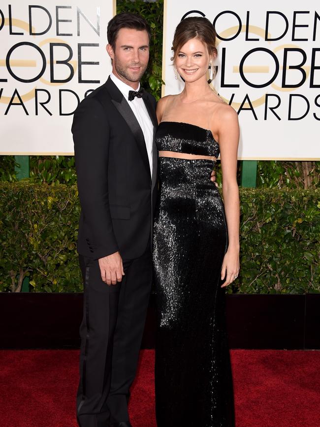 Singer Adam Levine and model Behati Prinsloo.