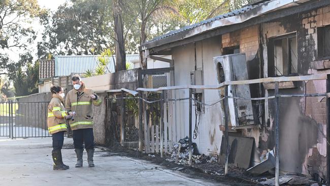 House fire on Lambert Ave, West Lakes Shore. Picture: Keryn Stevens