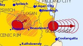 Bureau of Meteorology radar. Picture: BOM