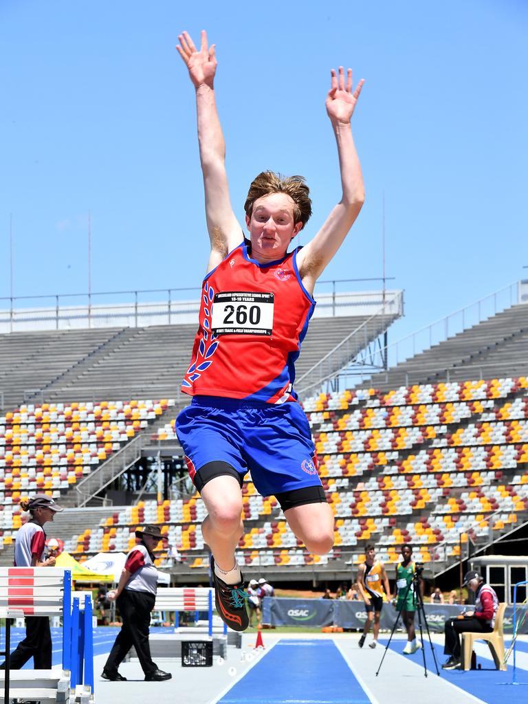 Queensland Representative School Sport track and field championships in Brisbane. Saturday October 12, 2024. Picture, John Gass