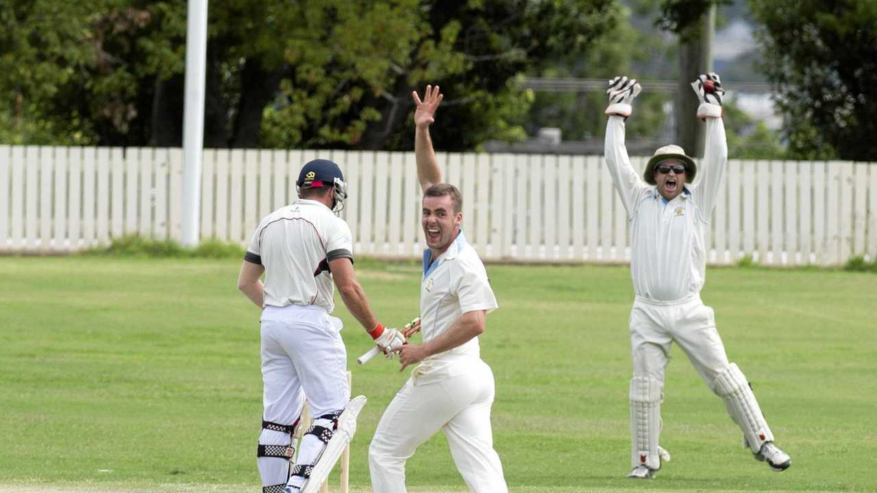 HOWZAT? Wests' paceman Shaun McCarthy appeals for the wicket of Metropolitan-Easts batsman Darren Koch in their Harding-Madsen Shield match earlier this season. Picture: Nev Madsen