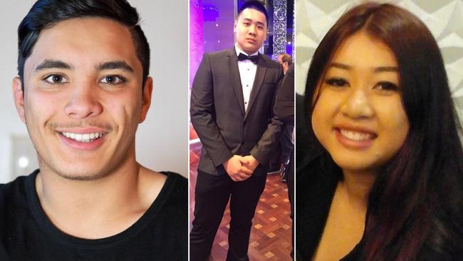 Joshua Tam, Hoang Nathan Tran and Diana Nguyen. Picture: AAP/Supplied