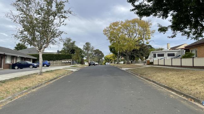 The alleged stabbing took place on the quiet street of Windsor Ave. Picture: Jack Colantuono