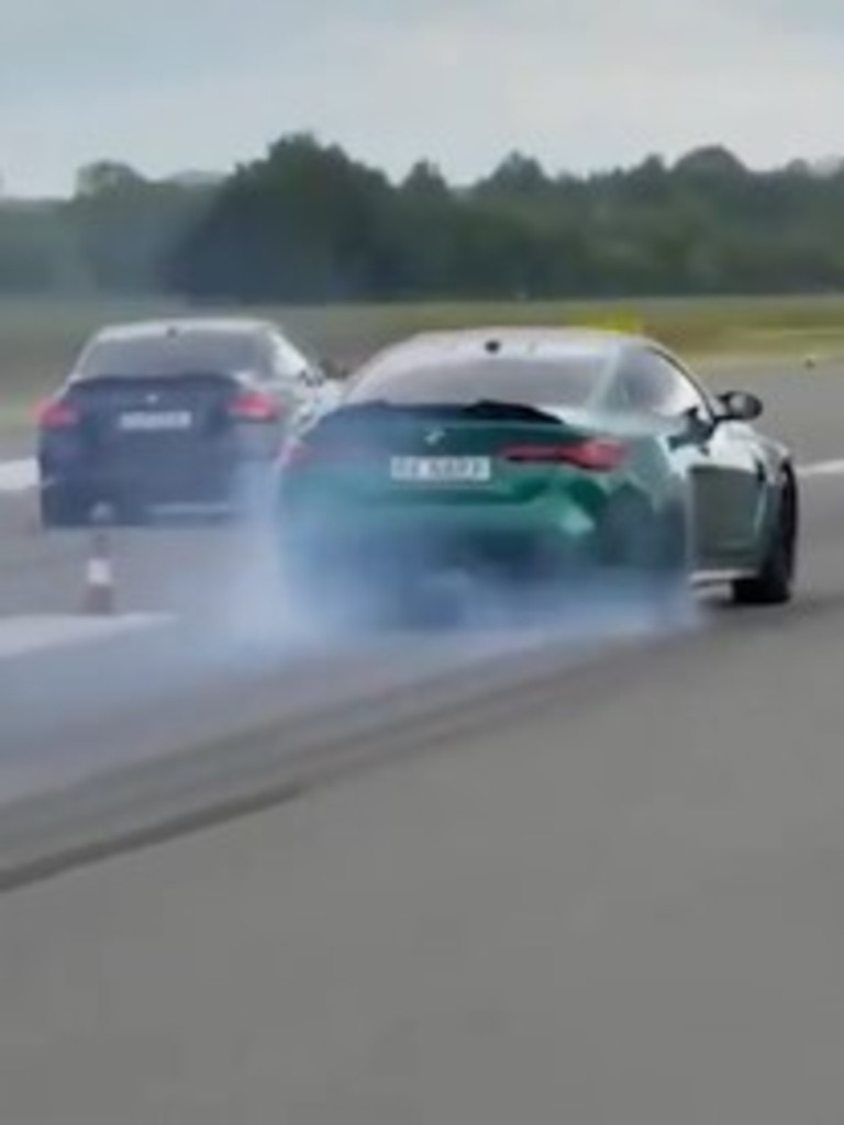 Everything started alright until the driver lost control.