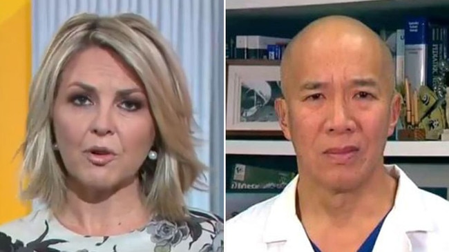 Surgeon Charlie Teo appears on Today with Georgie Gardner.