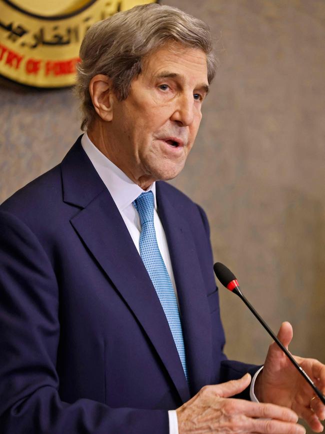 US climate envoy John Kerry. Picture: Khaled Desouki/AFP