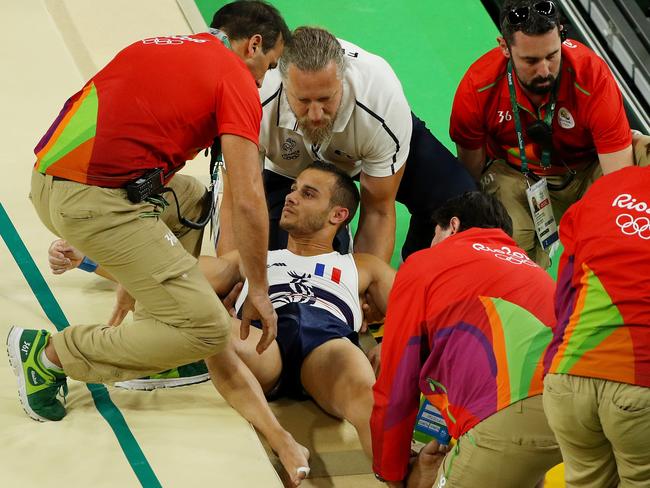 Said was stretchered out to massive applause