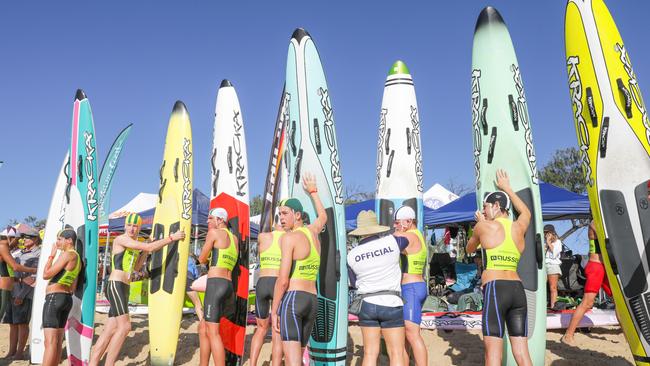 Waiting for the board race to start at Aussies. Picture: Supplied