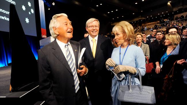 Former prine minister Kevin Rudd says he felt uncomfortable with Bob Hawke asking for assistance with his business deals in China. Hawke, before his death, said he disliked Rudd.