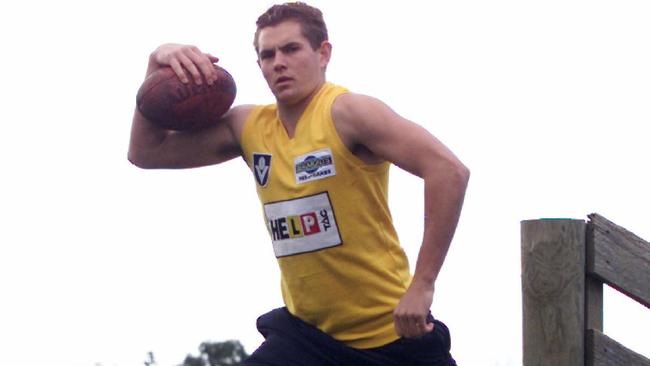 A young Luke Hodge before being drafted in 2001.