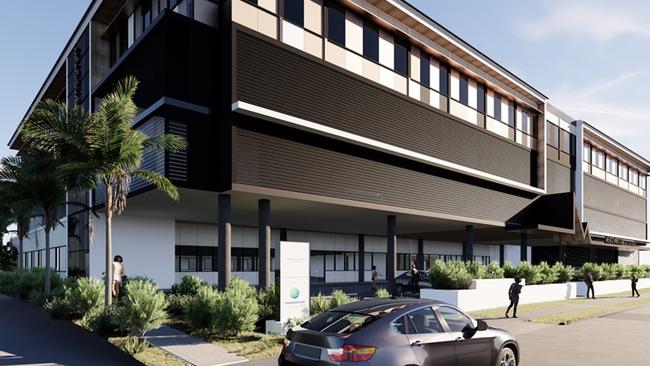 An artist’s impression of what the building on Nestor Dr will look like when completed. Picture: MeadowbrookHealth.com.au