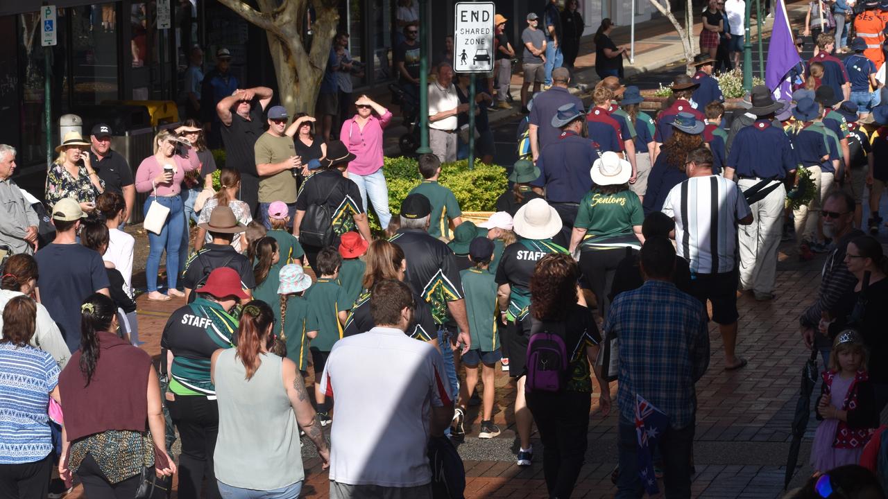 Scenes from the Bundaberg Civic Service.