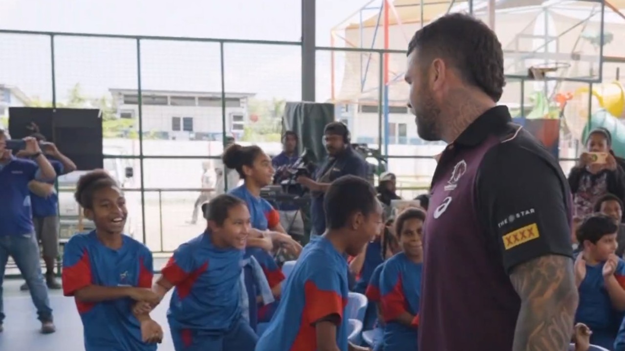 The kids couldn't believe it. Photo: Fox Sports