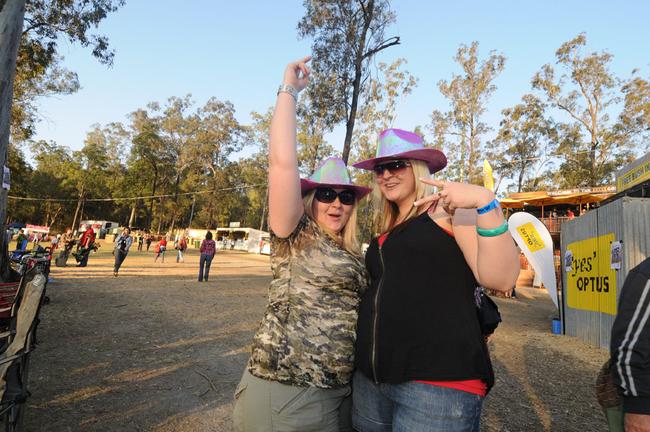 Claire Martin and Carissa Andrew from Noosa on the Hill at the Muster. Picture: Craig Warhurst
