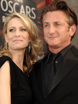 Wife number two ... Sean Penn and Robin Wright in 2009. Picture: AP