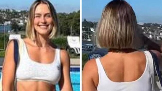 Aussie model flaunts bum in tiny gym shorts. Picture: Supplied