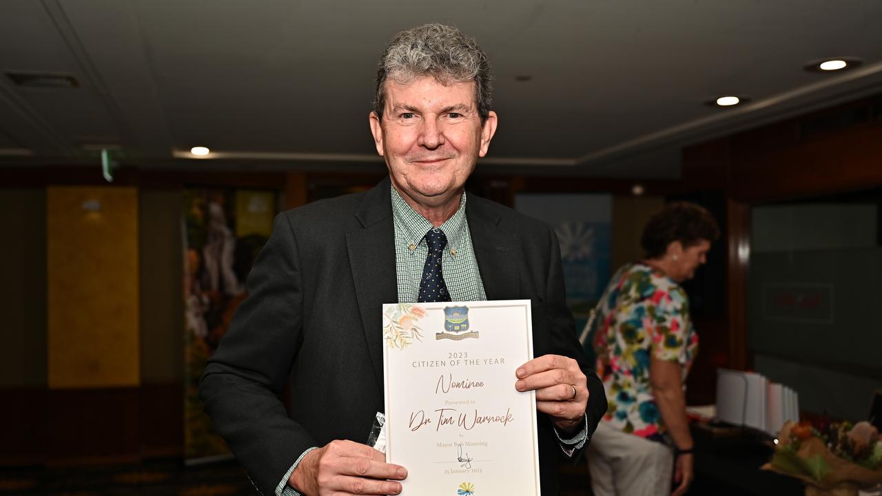 Nominee for Citizen of the Year Dr Tim Warnock at the 2023 Cairns Regional Council Australia Day Awards Ceremony. Picture Emily Barker.